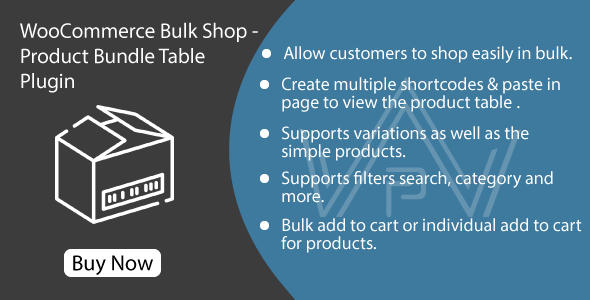 WooCommerce Bulk Shop - Product Bundle Table Plugin