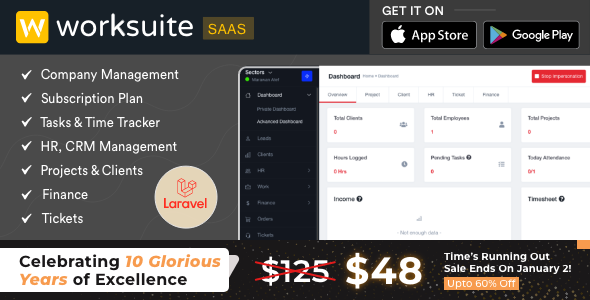 Worksuite Saas - Project Management System