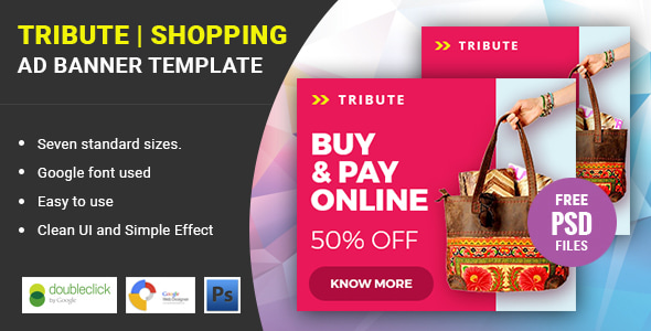 Tribute Shopping | HTML 5 Animated Google Banner