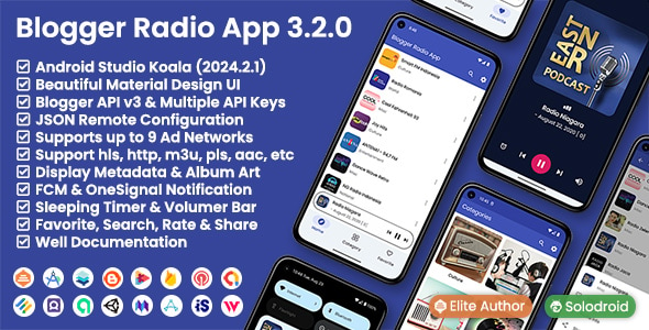 Blogger Radio App - Blogger API v3