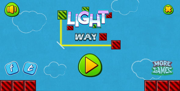 Light way - HTML5 logic game. Construct 2 (.capx)