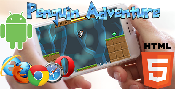 Penguin Adventure HTML5 Game (CAPX)