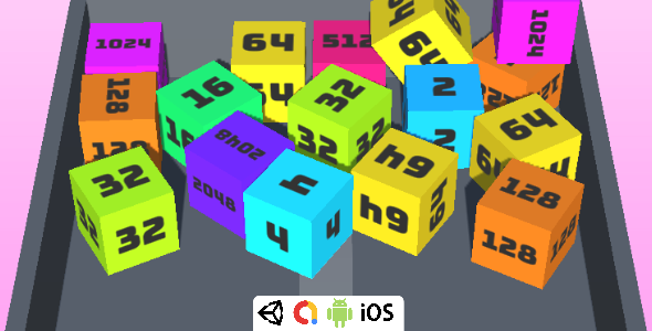 2048 Chain Cube Merge - Complete Unity Game For Android & iOS