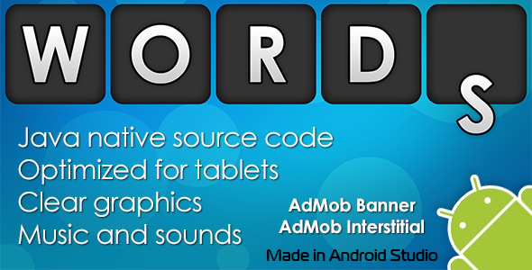 Words Game with AdMob