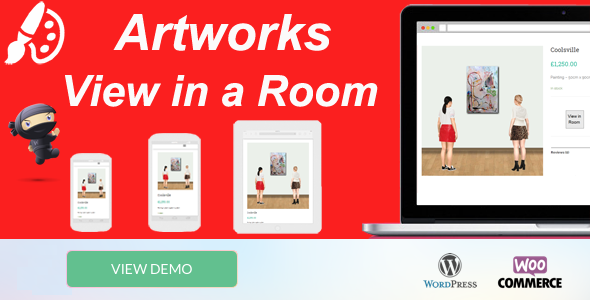 WooCommerce Artworks view in Room