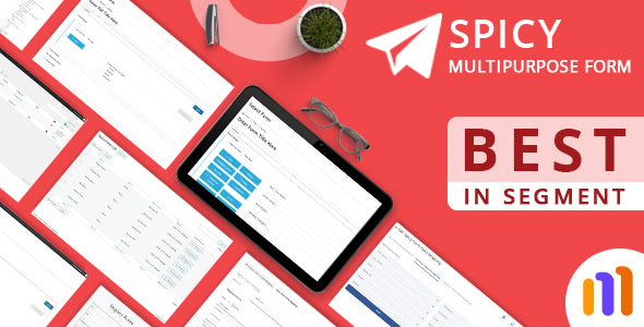 Material Based Spicy Form for Wordpress 6