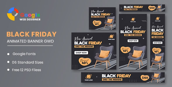 Interior Chair HTML5 Banner Ads GWD