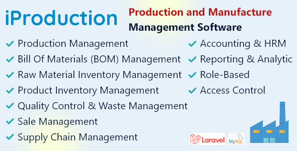 iProduction - Production and Manufacture Management Software