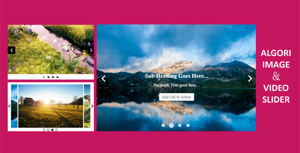 Algori Image and Video Slider Pro for WordPress Gutenberg