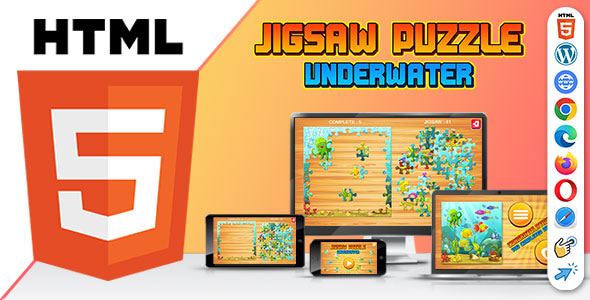 Jigsaw Puzzle Game ( HTML5 ) Single Level