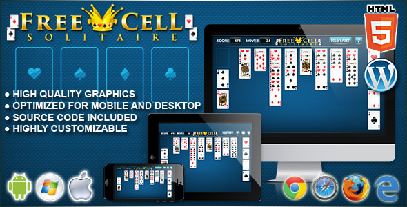 FreeCell Solitaire - HTML5 Solitaire Game