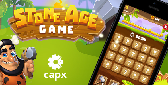 Stone Age HTML5 Game [ 20 levels ] + Capx