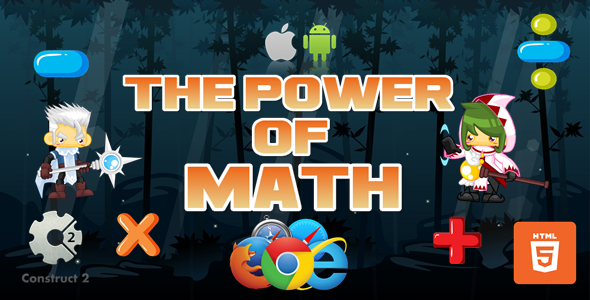 The Power Of Math - Educational Game - HTML5 (.Capx)