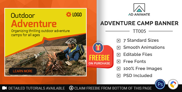 Tour & Travel | Adventure Camp Banner (TT005)