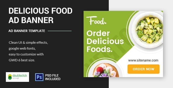 Delicious Foods - Google HTML5 Animated Banner 03