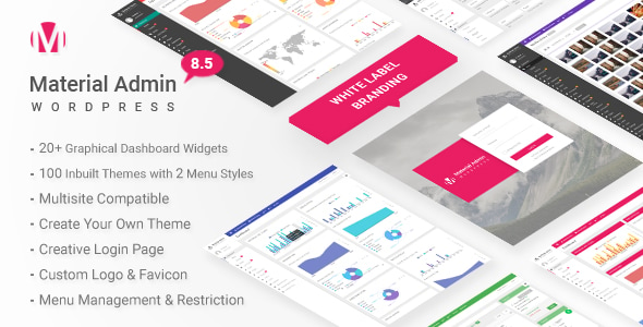 Material - White Label WordPress Admin Theme