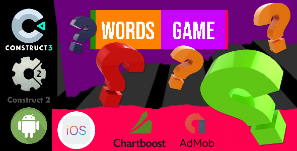 Words Game Construct 2 - Construct 3 CAPX Game