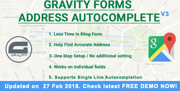 Gravity Forms Address Autocomplete