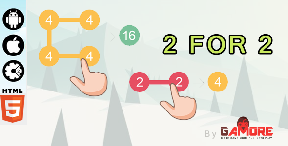 2 For 2 HTML5 Puzzle Game - Construct 2 & 3 CAPX ( Construct 2 & 3)