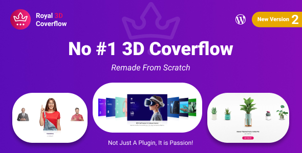 Royal 3D Coverflow Wordpress & WooCommerce Plugin