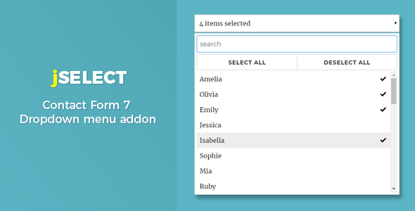 Contact Form 7 – jSelect dropdown menu