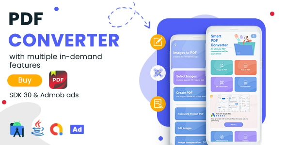 PDF Converter (VERSION 2.0) - PDF Editor for Android - Admob Ads