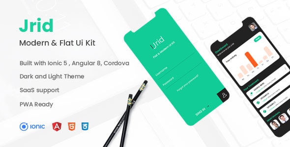 Jrid - Modern Flat UI kit Ionic 5