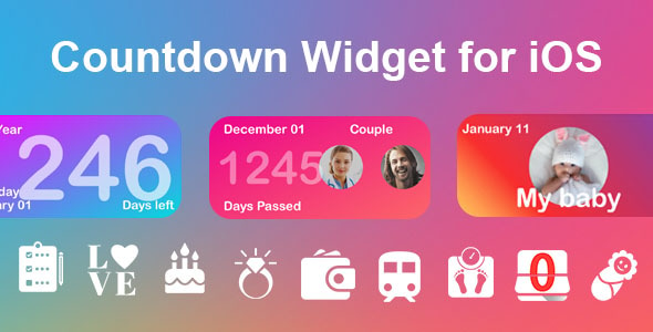 CountDown Widget for iOS