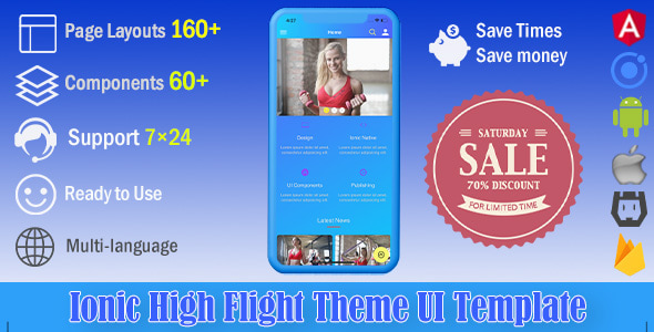 High Flight | Ionic 4 UI Theme / Template App | Starter App