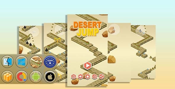 Desert Jump Game Template