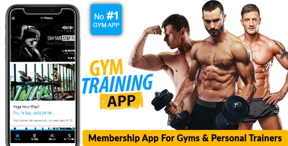 Personal Health Training Gym Fitness Class Excercise Workout Trainer Instructor Coach Membership App