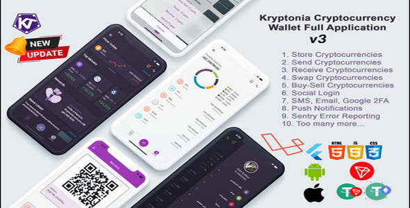 Kryptonia Cryptocurrency Wallet App