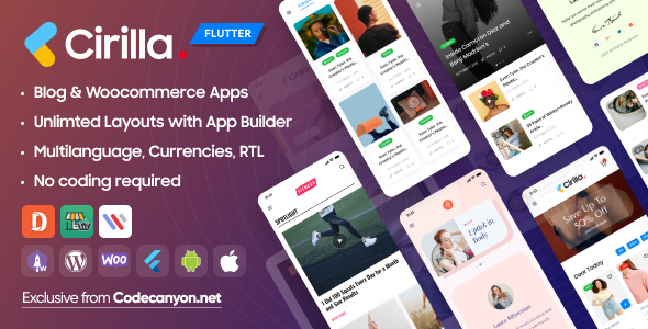 Cirilla - Multipurpose Flutter App For Wordpress & Woocommerce