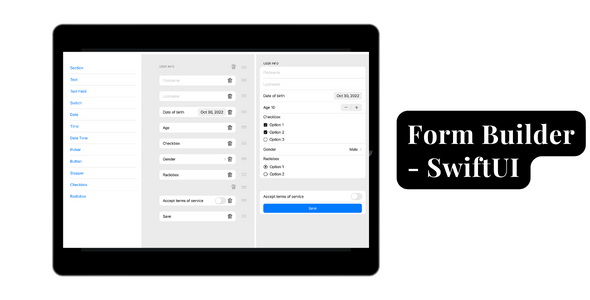 Form Builder - SwiftUI