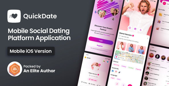 QuickDate IOS- Mobile Social Dating Platform Application