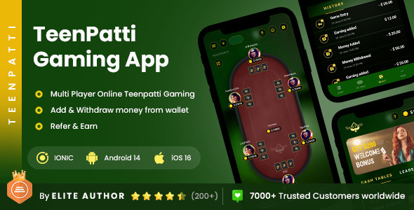 2 App Template|Online 3 Patti| Multiplayer Card Game| Feature-Packed Card Gaming Platform| TeenPatti