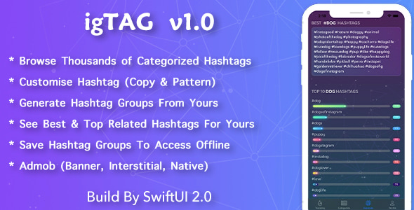 igTAG : Hashtags for Instagram & TikTok