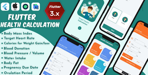 Flutter Health Calculation with Admob ready to publish