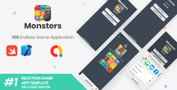 Monsters | iOS Endless Reaction Game Application