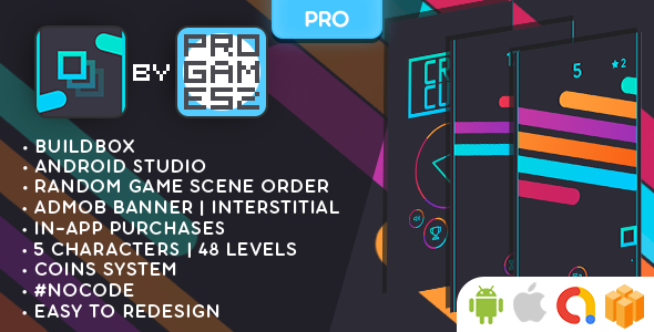 Crazy Cube (PRO) - BUILDBOX CLASSIC game - Android and iOs