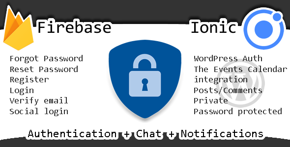 Trusty | Ionic + Firebase Full Auth, Chat & Notifications + WordPress