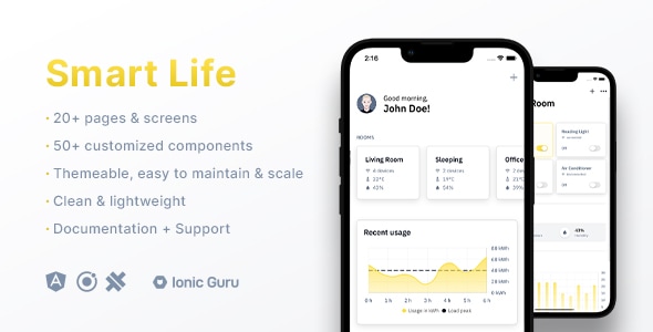 Smart Home - Device Control | Mobile App Template | Ionic 7 | Capacitor 5