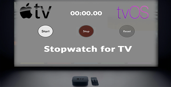 Stopwatch App for Apple TV