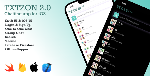 Txtzon 2.0 Chat iOS - Chatting App for iOS