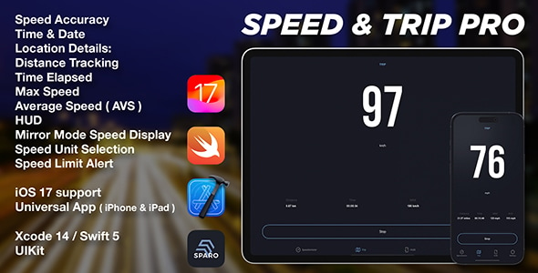 SpeedTrip Pro App for iOS - Swift Based, Full Source Code