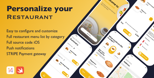 Restaurant App UI Templet