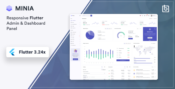 Minia - Flutter Admin & Dashboard Panel