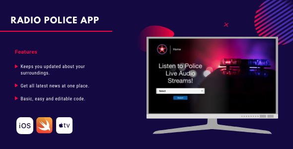 Radio Scanner App for Apple TV