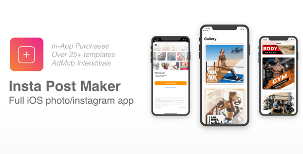 Insta Post Maker - Full iOS app to make Instagram Posts