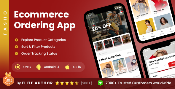 2 App Template| Fashion eCommerce App| Online Shopping App| Fashion Store App| Fasho